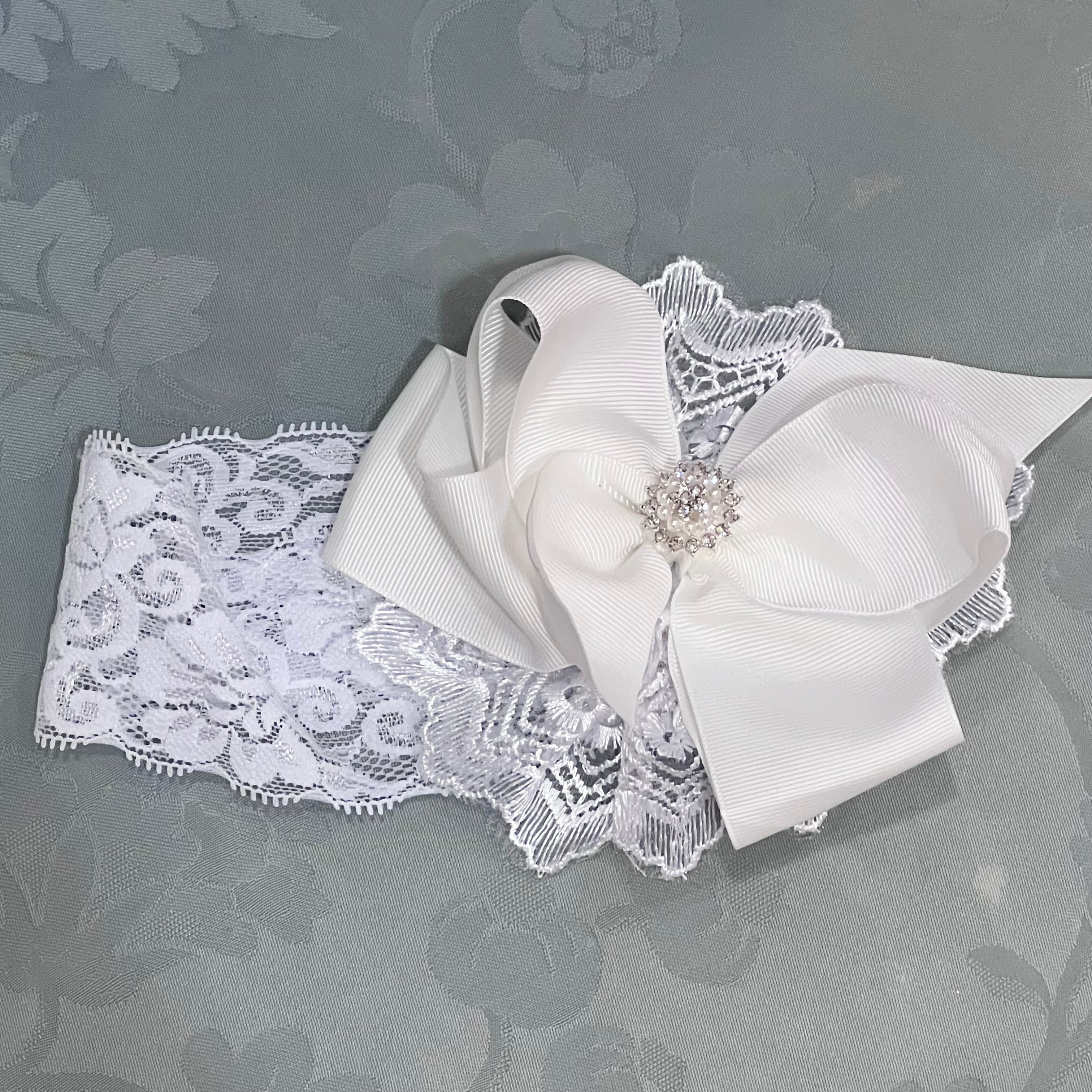 White Bow Headband
